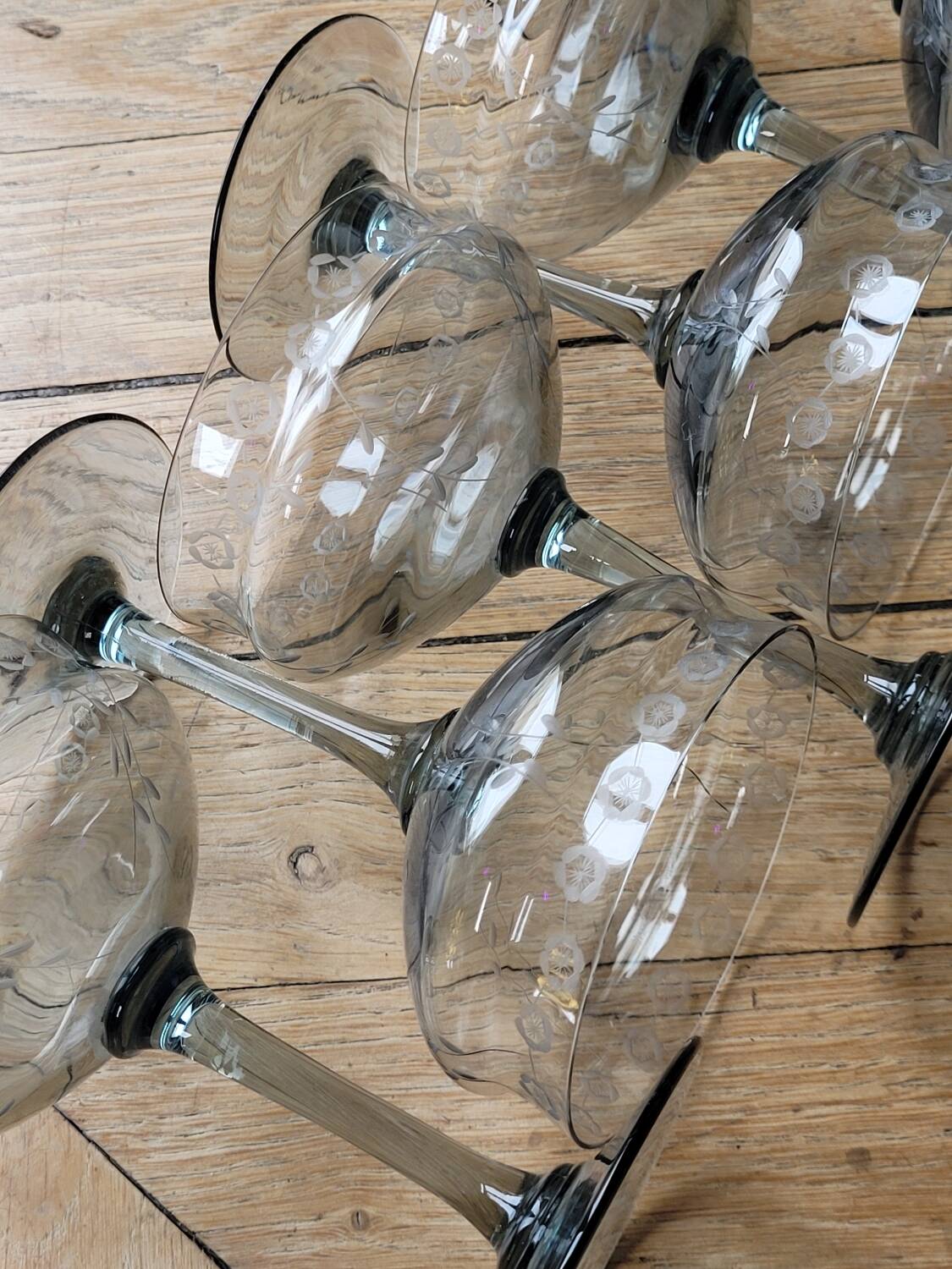 Daum Nancy, Champagne Glasses