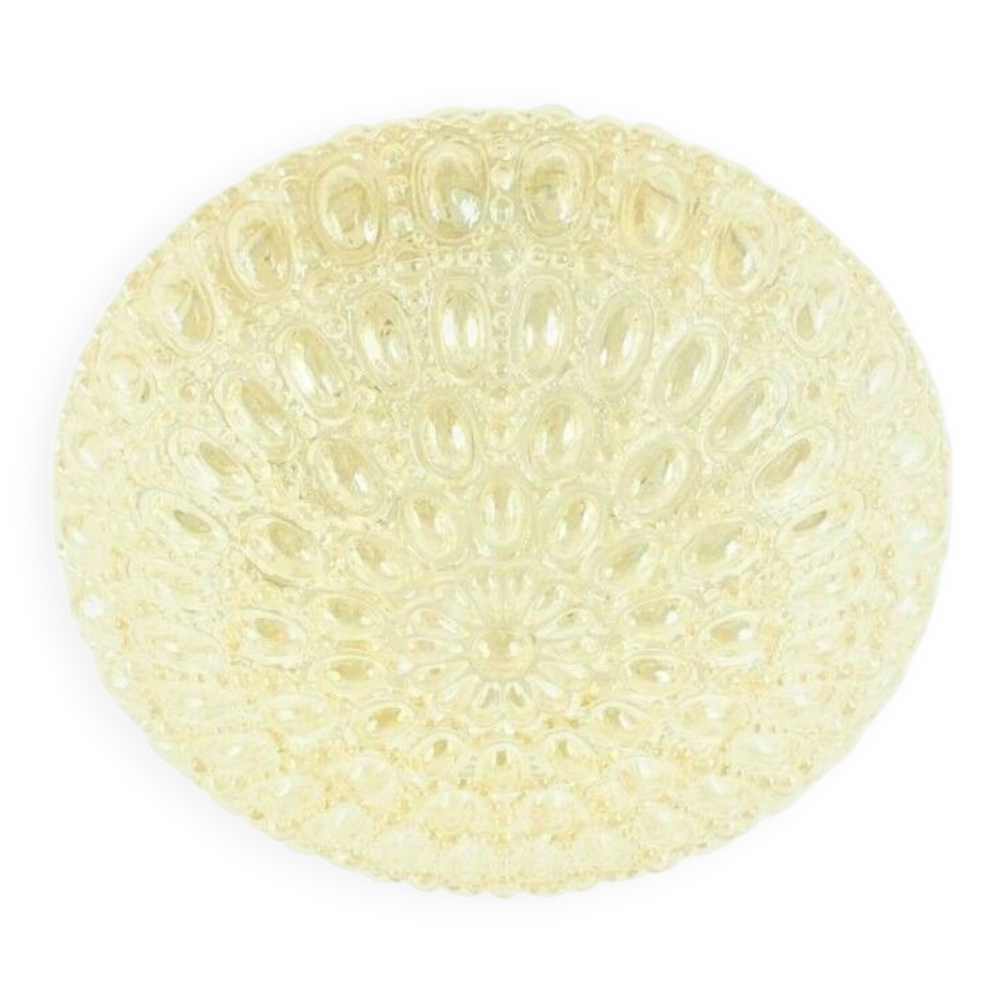 Large Amber Bubble Glass Ceiling Ceiling Light - H.Tynell, Limburg, 1960s