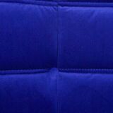 Togo two-seat in blue velvet by Michel Ducaroy for Ligne Roset