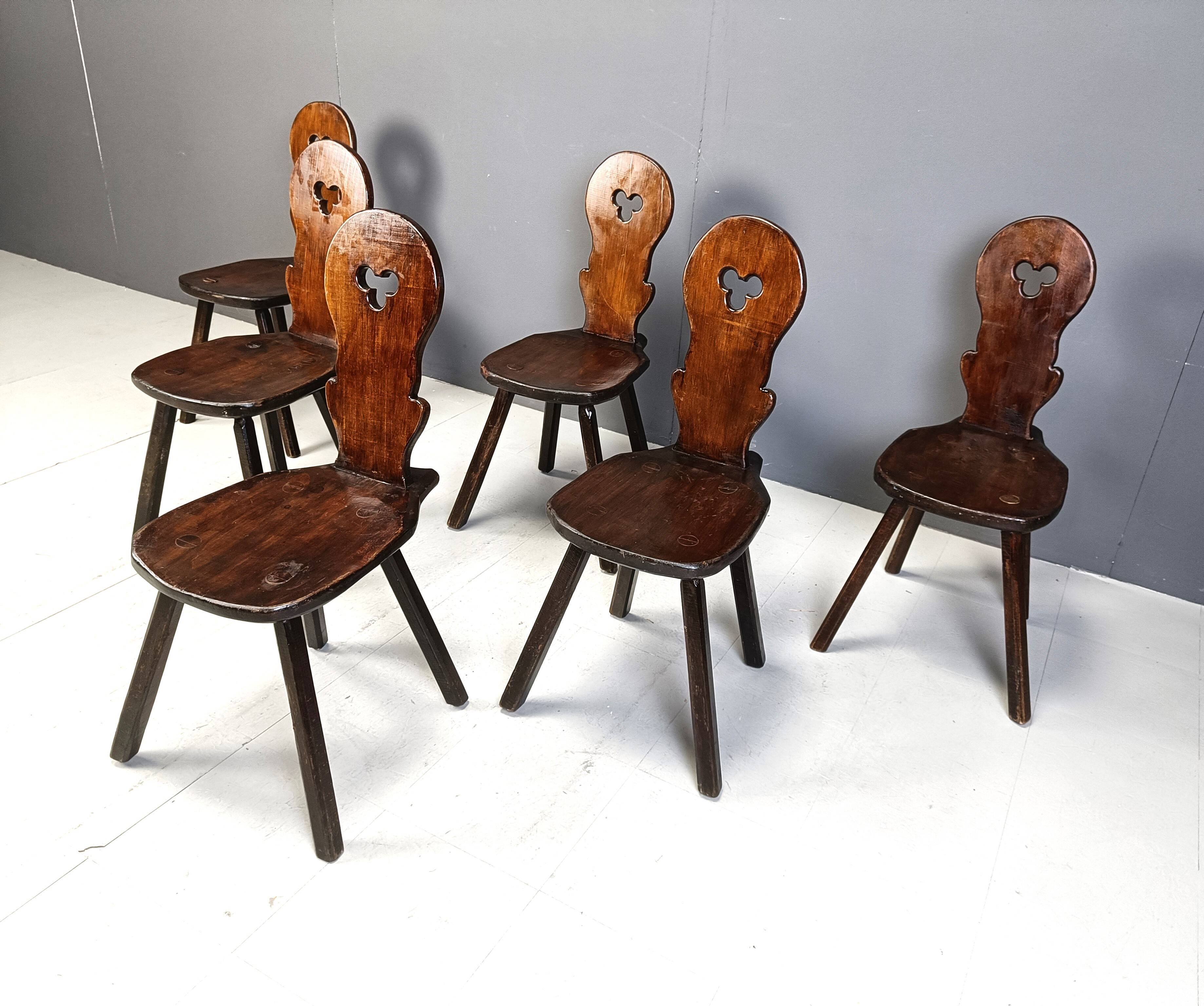 Vintage brutalist chairs, 1960s