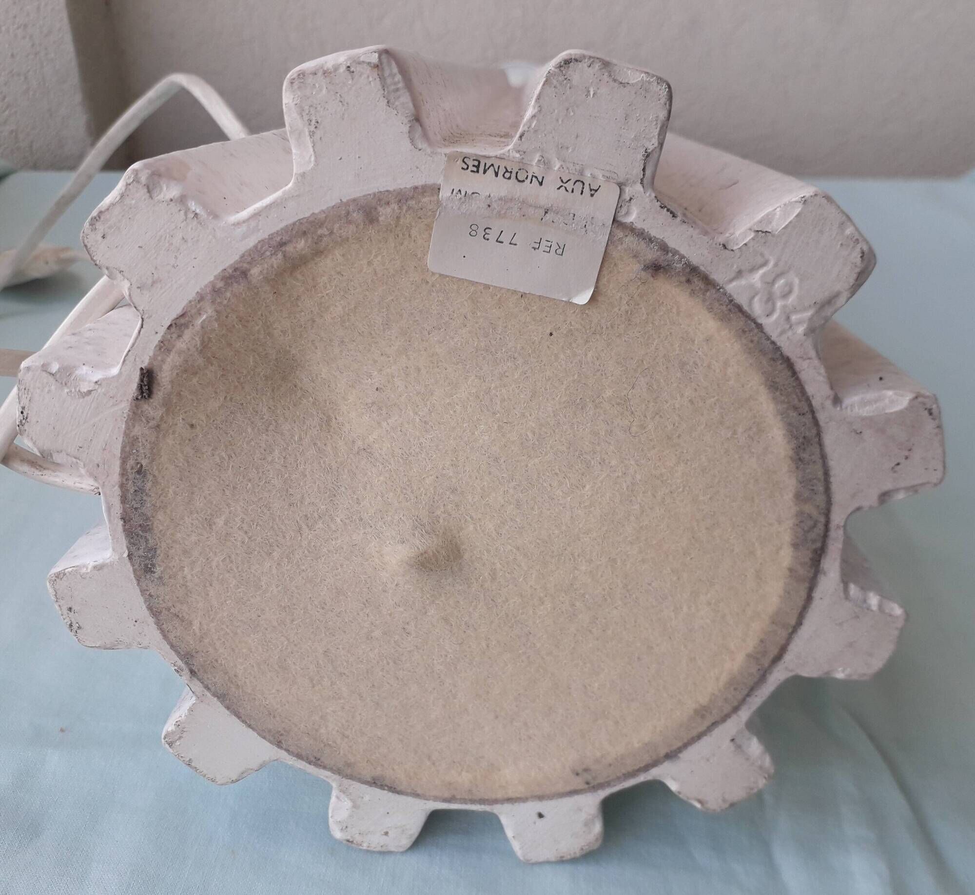 Pied de lampe en céramique