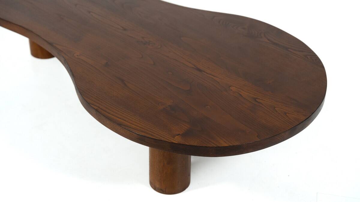 Organic Shaped Wooden Coffee Table, Contemporary, Italy