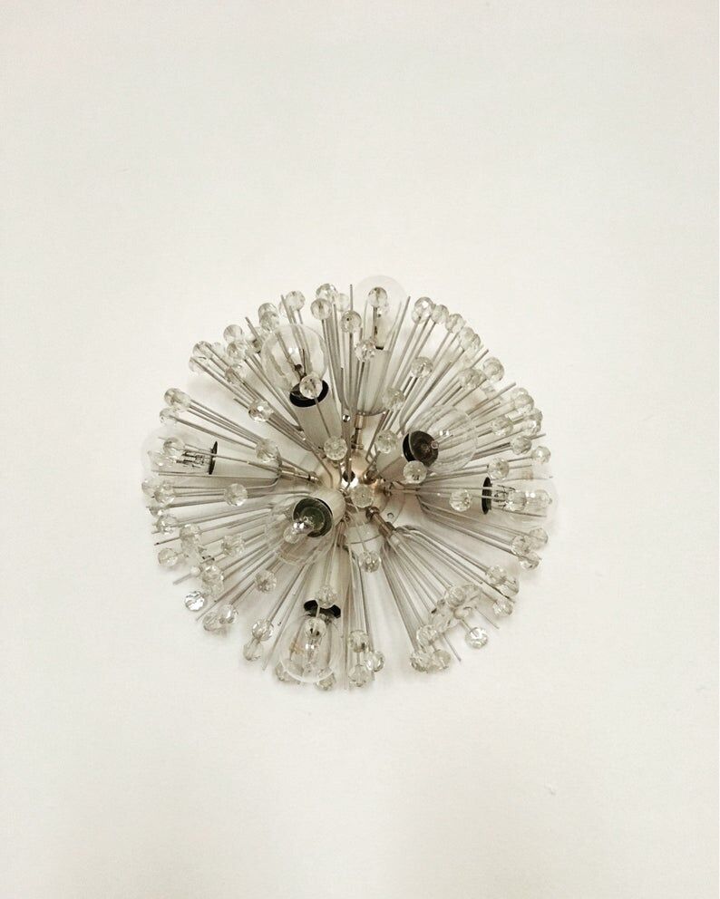Snowflake wall or ceiling lamp by Emil Stejnar for Rupert Nikoll