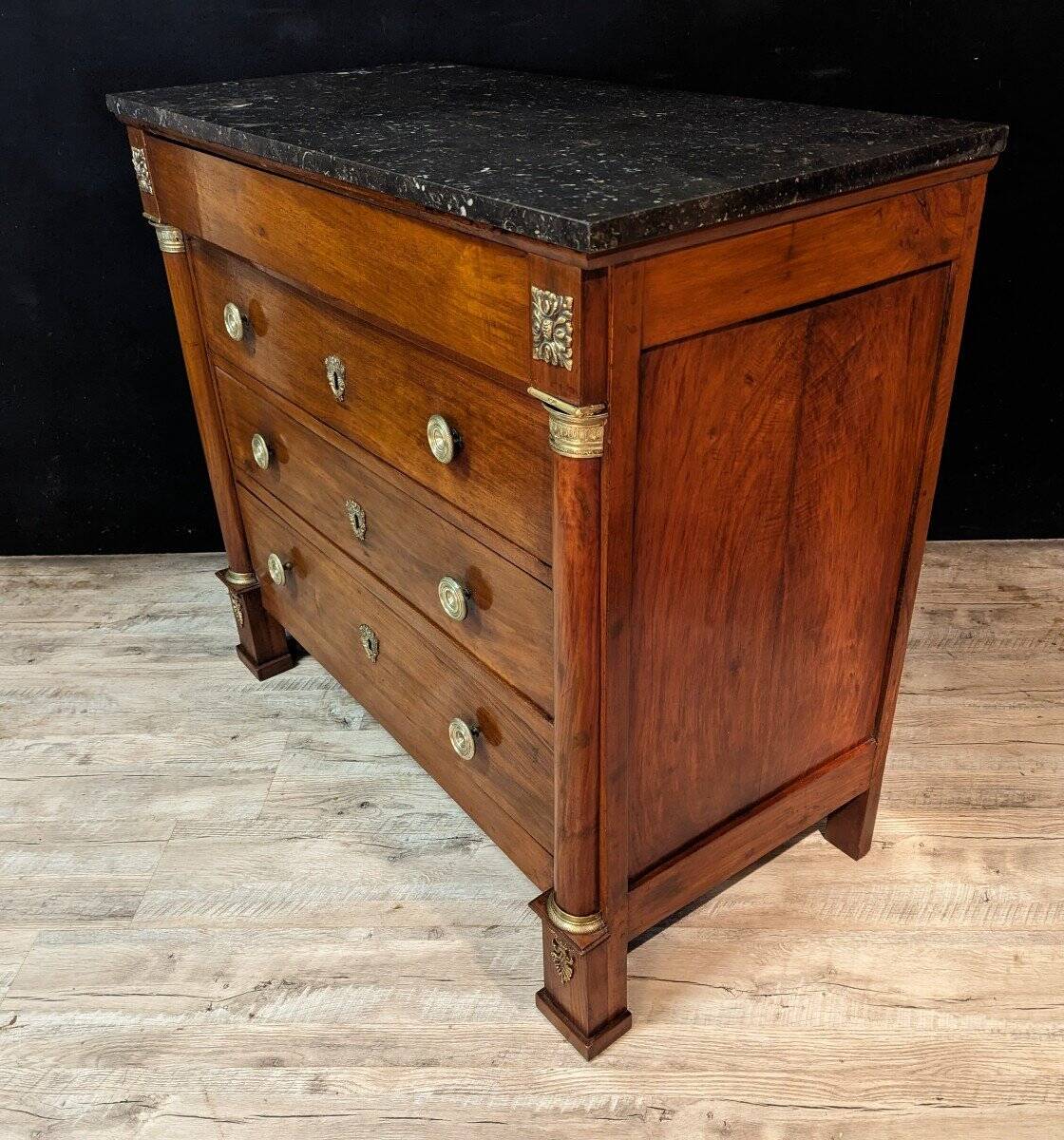 Empire Mahogany Commode