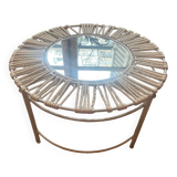 Coffee table with mirror