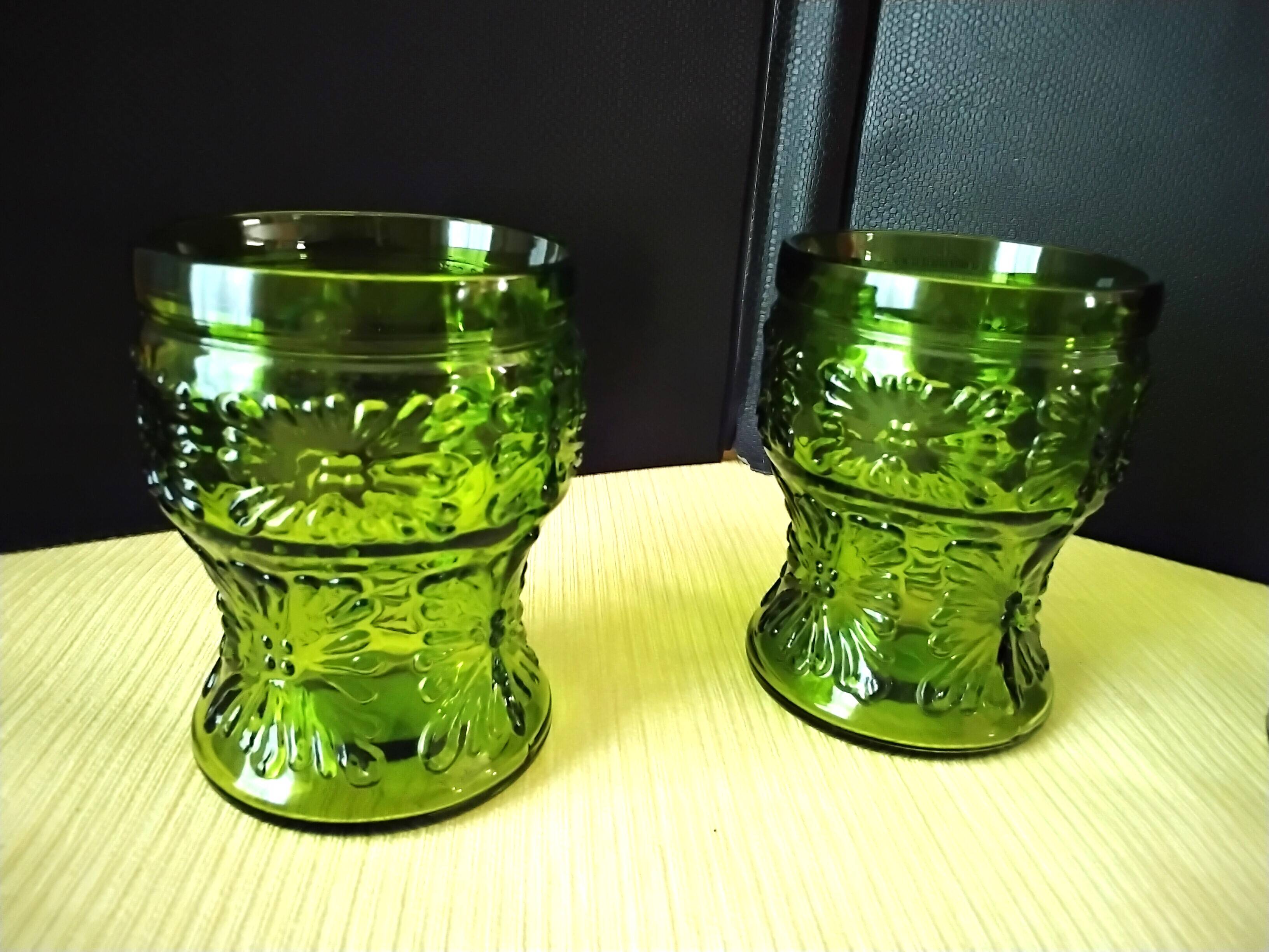 6 vintage goblets Verres Italian manufacture 1970s