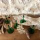 Antique white wine glasses