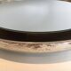 Curved wooden silver mirror