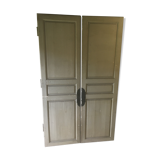 Double pine closet doors