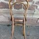 6 chairs bistro curved vintage wood