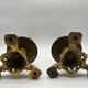 Pair of gilt bronze candlesticks by Cailleux - Barbedienne