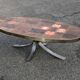 Jean Jaffeux Ceramic & Steel Coffee Table