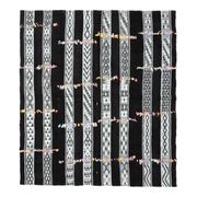 1970s Vintage Turkish Oushak Handmade Wool Cotton Black Runner Rug 169x190