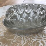 Complete flower pick in tin glass