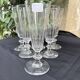 6 Champagne Flutes – 19th Century Cut Crystal – Baccarat/St.Louis