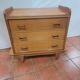 Scandinavian oak chest of drawers from the 1960s.
