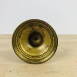 Vintage golden brass candle holder