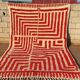 Handmade traditional Beni Ourain rug, size 2/3 m.