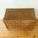 Vintage wicker trunk