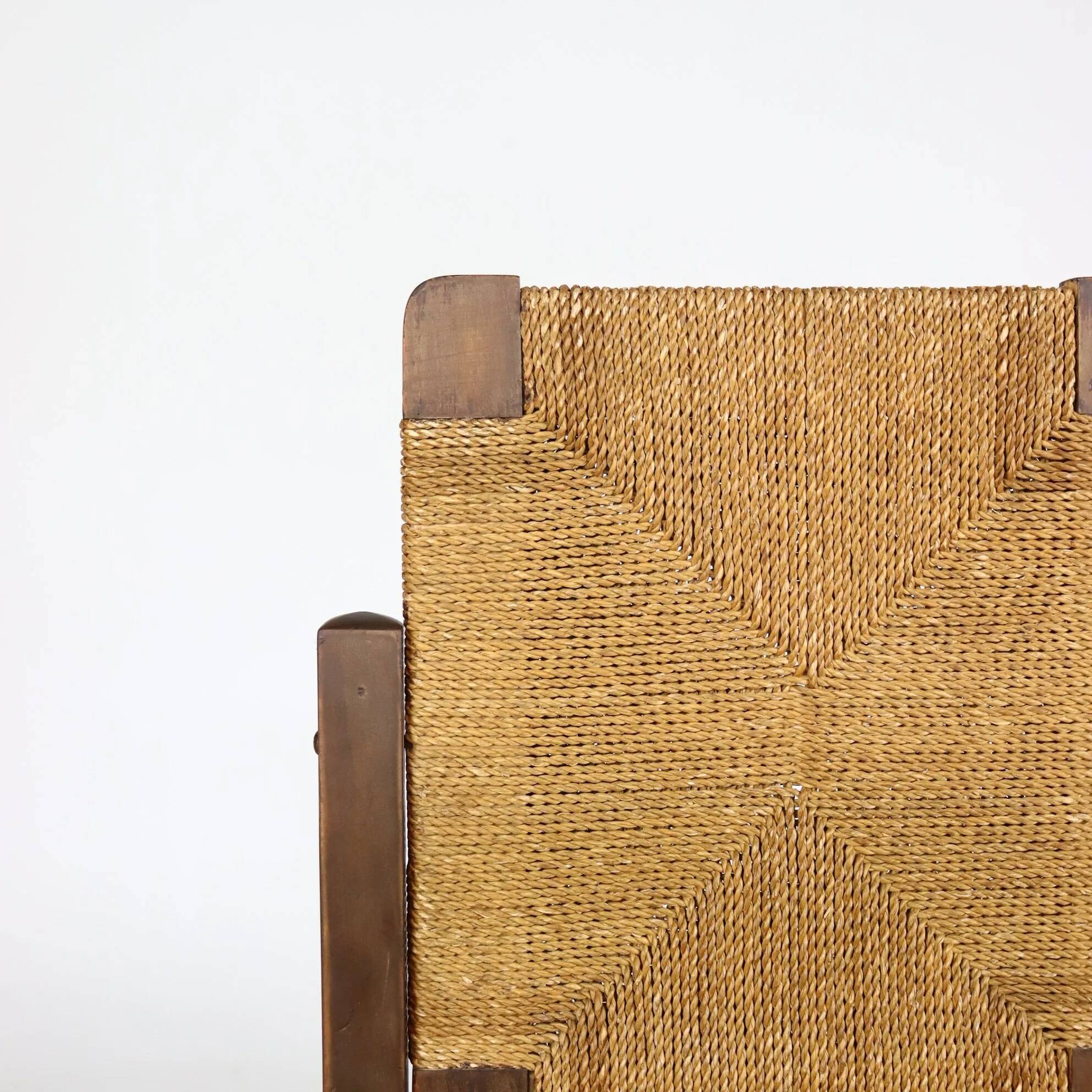 Brutalist rope chair