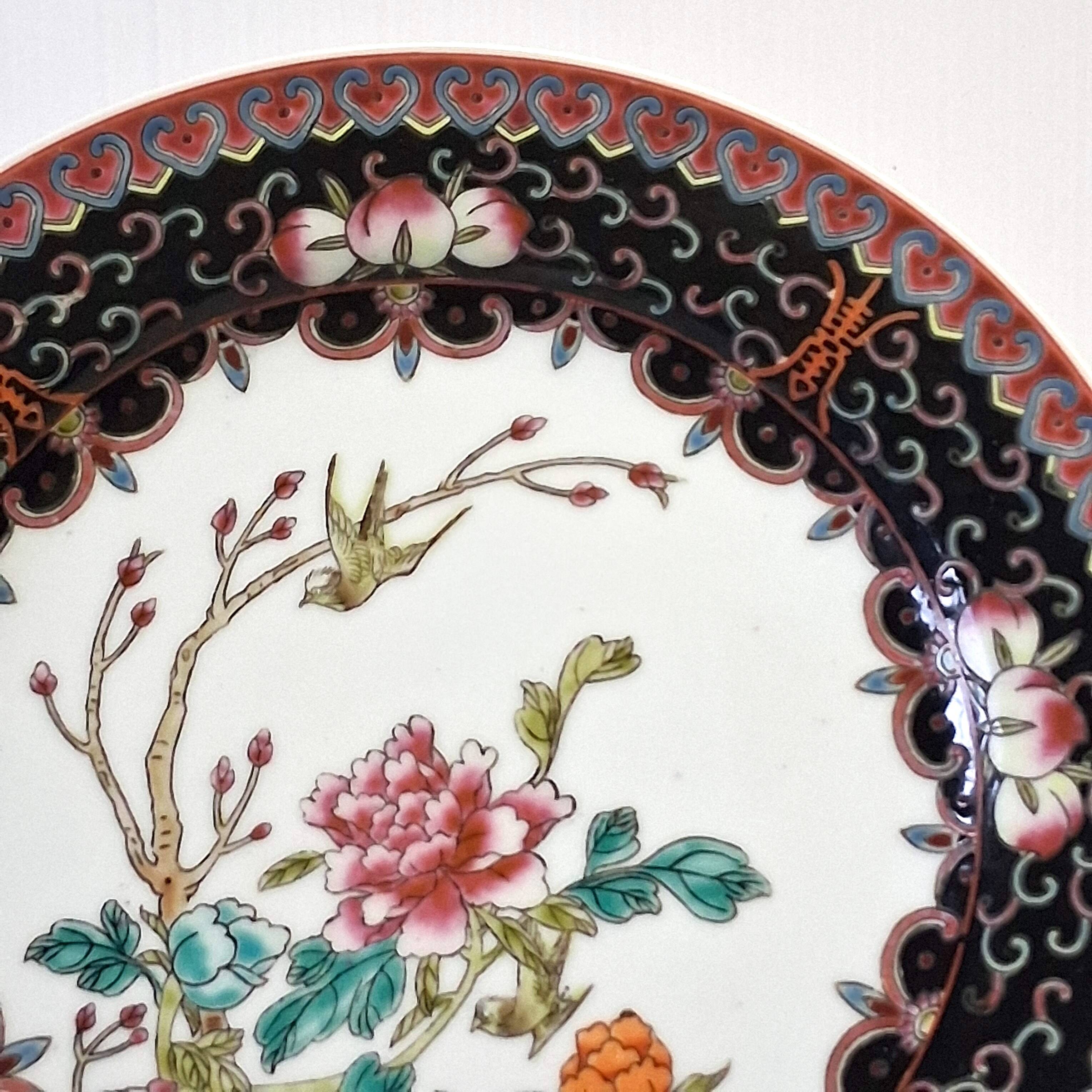 Beautiful antique Chinese porcelain plate or serving dish