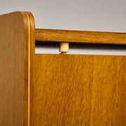 Armoire à literie vintage des années 1960, Tchécoslovaquie