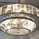 Lustre soucoupe en cristal par Kinkeldey, Autriche vers 1970