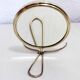 Brass barber mirror