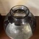 Vase art deco d'argyl annees 30 en verre souffle et decor floral a l'acide