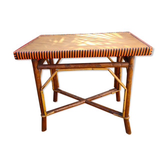 Vintage rattan coffee table