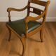 Fauteuil de bureau vintage en noyer – Style Restauration