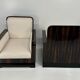 Set of Art Deco Italian Macassar and Walnut Root Armchairs, 1930s