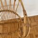 Armchair basket in vintage rattan 60's