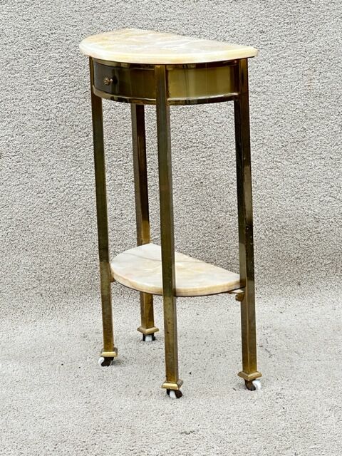 Gilded brass console