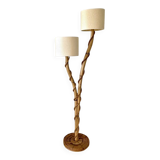 Rattan floor lamp