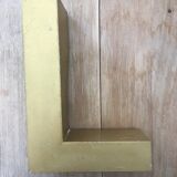 Golden vintage sign letter L