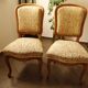 Vintage salon sofa set with floral upholstery