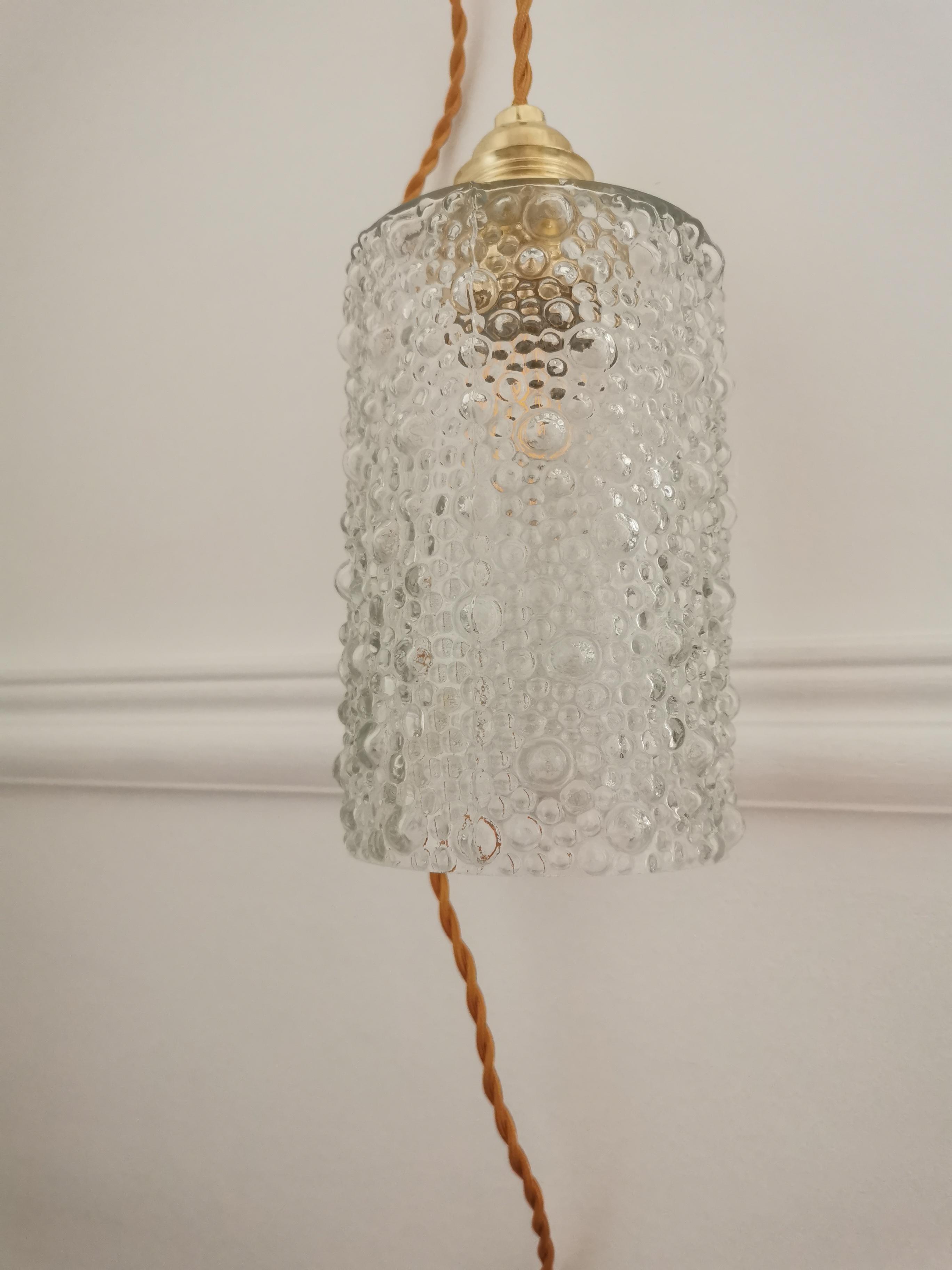 Soaked glass pendant lamp