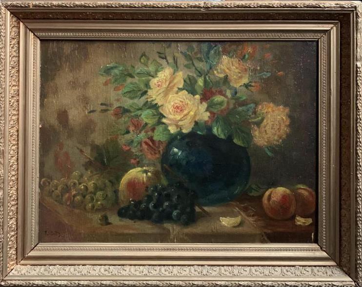 Painting "Still Life with Flower and Fruit".