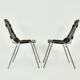 Les Arcs chairs by Dalvera, 1960s, set of 2
