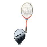 Raquette Tennis Ancienne ADIDAS Cadet Bois + Housse Sport Vintage #E24
