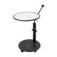 Verre italien &Marbre Pivotant Table Basse, années 1980