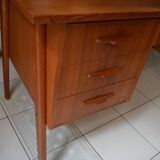 Scandinavian office 60s teak foot compass