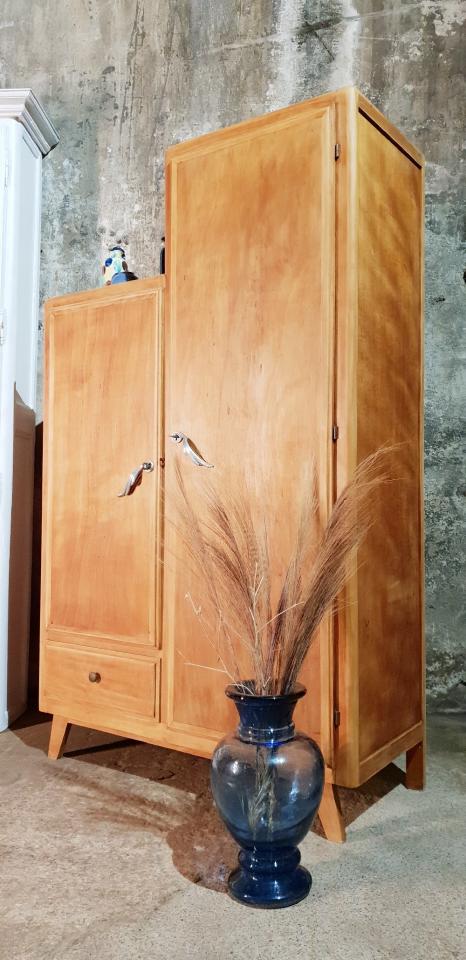 Vintage asymmetrical wardrobe