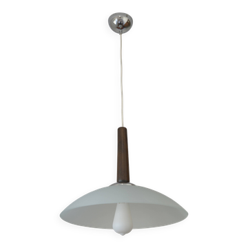 Suspension vintage en verre vert menthe, style moderne du milieu du siècle, années 1970