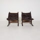 Set of 2 leather Ingmar Relling for Westnofa “Siesta” chairs, Norway 1960’s