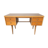 Bureau pieds compas et sa chaise