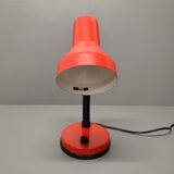 Elite - industrial style desk lamp - red lacquered metal - netherlands - 90's