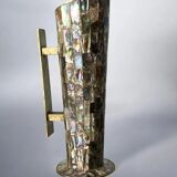 Abalone shell & alpaca pitcher, Mexico, 1970s