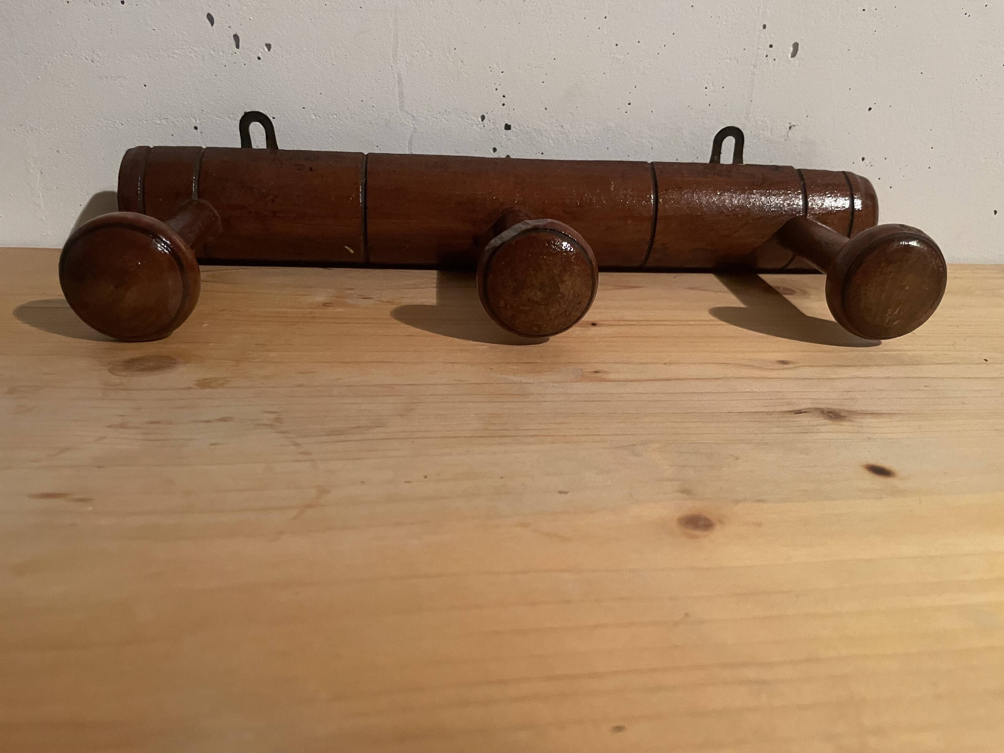 1950s faux bamboo coat rack